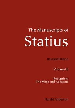 portada the manuscripts of statius (en Inglés)