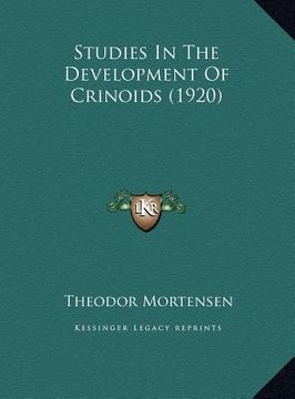 portada studies in the development of crinoids (1920) (in English)