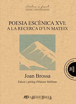 portada Poesia Escenica Xvi: A la Recerca D'un Mateix (Textos a Part, 197)