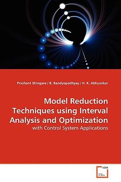 portada model reduction techniques using interval analysis and optimization (en Inglés)