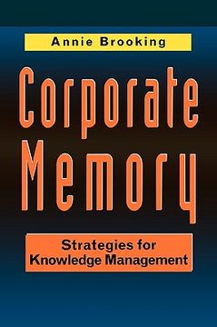portada Corporate Memory: Strategies (en Inglés)