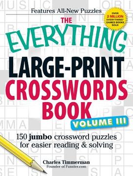 portada the everything large-print crosswords book (en Inglés)