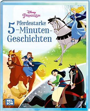 portada Disney Prinzessin: Pferdestarke 5-Minuten-Geschichten: Tolle Pferde und Starke Heldinnen auf Neuen Abenteuern | (ab 4 Jahren)