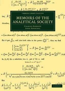 portada Memoirs of the Analytical Society (Cambridge Library Collection - Mathematics) (en Inglés)