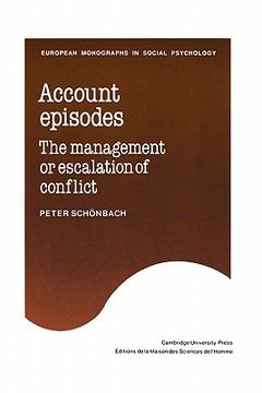 portada Account Episodes Paperback (European Monographs in Social Psychology) (en Inglés)