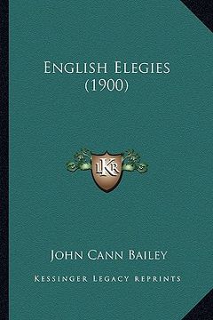 portada english elegies (1900) (en Inglés)
