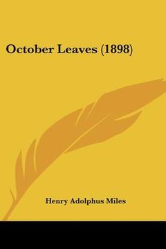 portada october leaves (1898) (in English)