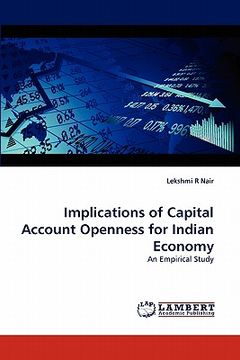 portada implications of capital account openness for indian economy (en Inglés)