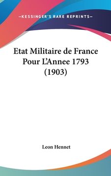 portada Etat Militaire de France Pour L'Annee 1793 (1903) (in French)