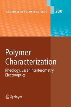portada polymer characterization: rheology, laser interferometry, electrooptics (en Inglés)