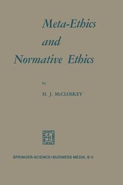 portada Meta-Ethics and Normative Ethics (en Inglés)