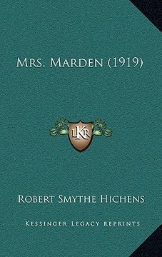 portada mrs. marden (1919) (in English)