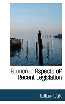 portada economic aspects of recent legislation (en Inglés)