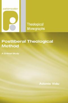 portada postliberal theological method: a critical study (en Inglés)