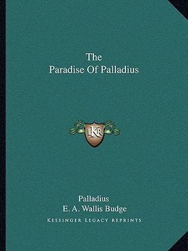 portada the paradise of palladius (en Inglés)