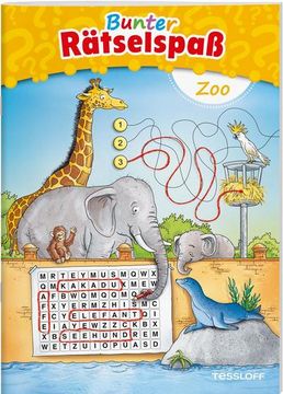 portada Bunter Rätselspaß zoo ab 7 Jahren (Rätsel, Spaß, Spiele)