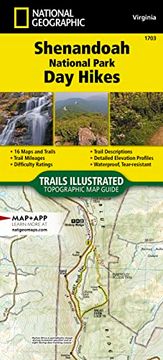 portada Shenandoah National Park day Hikes map (National Geographic Topographic map Guide, 1703) (en Inglés)