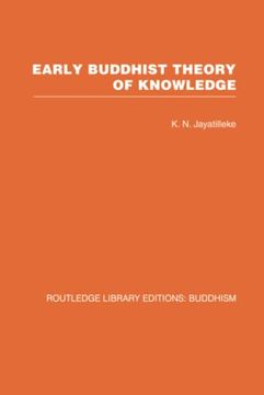 portada Early Buddhist Theory of Knowledge (Routledge Library Editions: Buddhism, 6) (en Inglés)