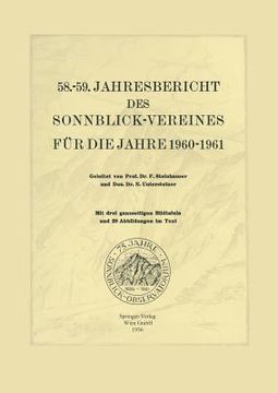 portada 58.-59. Jahresbericht Des Sonnblick-Vereines Für Die Jahre 1960-1961 (in German)