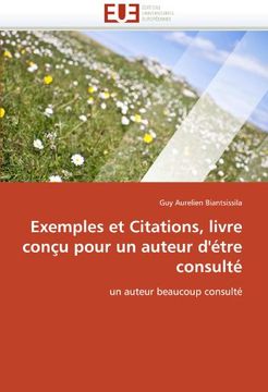 portada Exemples Et Citations, Livre Concu Pour Un Auteur D'Etre Consulte