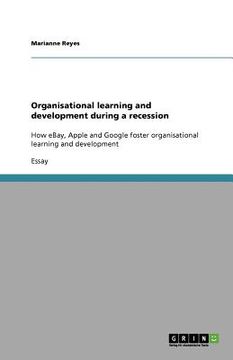 portada organisational learning and development during a recession (en Inglés)