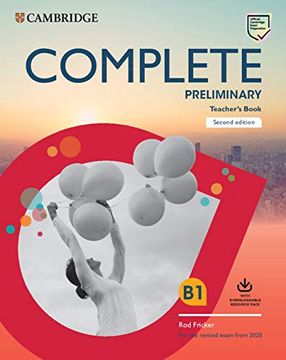 portada Complete Preliminary Teacher's Book With Downloadable Resource Pack (Class Audio and Teacher's Photocopiable Worksheets): For the Revised Exam From 2020 (in English)
