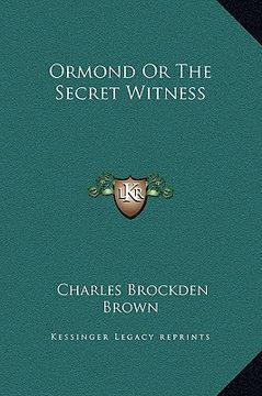 portada ormond or the secret witness (in English)