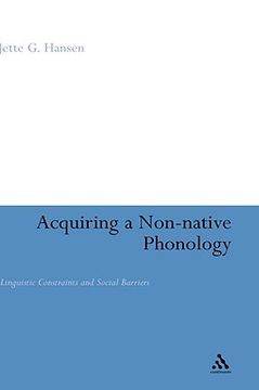 portada acquiring a non-native phonology: linguistic constraints and social barriers (en Inglés)