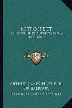 portada retrospect: an unfinished autobiography 1848-1886