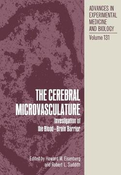 portada The Cerebral Microvasculature: Investigation of the Blood-Brain Barrier (en Inglés)