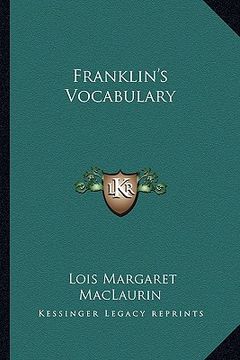 portada franklin's vocabulary