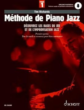 portada Mã Thode de Piano Jazz: Dã Couvrez les Bases du jeu et de L'improvisation Jazz. Piano  Mã Thode.