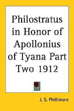 portada philostratus in honor of apollonius of tyana part two 1912
