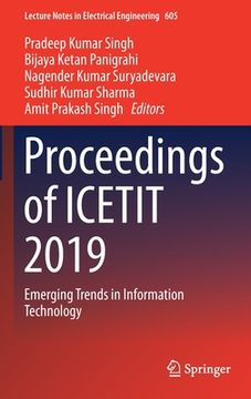 portada Proceedings of Icetit 2019: Emerging Trends in Information Technology (en Inglés)