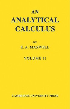 portada An Analytical Calculus: For School and University: V. 2 (en Inglés)