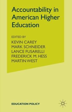 portada Accountability in American Higher Education (Education Policy) (en Inglés)