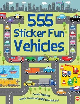 portada 555 Sticker fun Vehicles (in English)