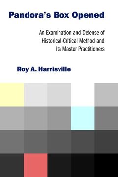 portada Pandora'S box Opened: An Examination and Defense of Historical-Critical Method and its Master Practitioners (in English)