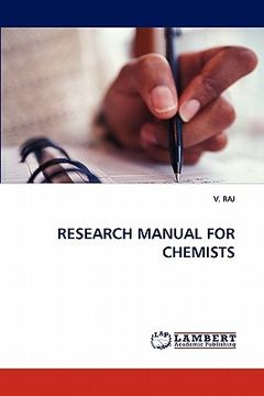 portada research manual for chemists (en Inglés)
