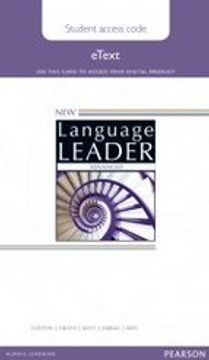 portada NEW LANGUAGE LEADER ADVANCED STUDENT ETEXT ACCESS CARD (En papel)