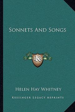 portada sonnets and songs (en Inglés)