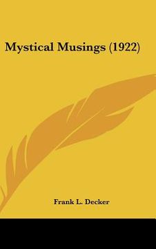 portada mystical musings (1922) (en Inglés)