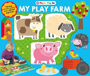 portada Puzzle Play Set: MY PLAY FARM: Three Chunky Books and a Giant Jigsaw Puzzle!