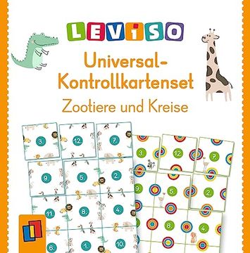 portada Kontrollkartensets? Zootiere und Kreise: Universell Einsetzbar für Alle Übungshefte (Leviso)