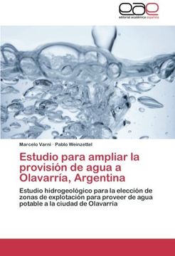 portada Estudio Para Ampliar La Provision de Agua a Olavarria, Argentina