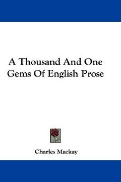 portada a thousand and one gems of english prose (en Inglés)