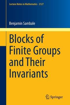 portada Blocks of Finite Groups and Their Invariants (en Inglés)