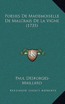 portada poesies de mademoiselle de malcrais de la vigne (1735) (en Inglés)