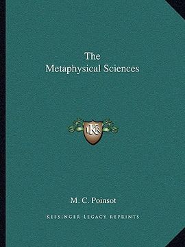 portada the metaphysical sciences (en Inglés)