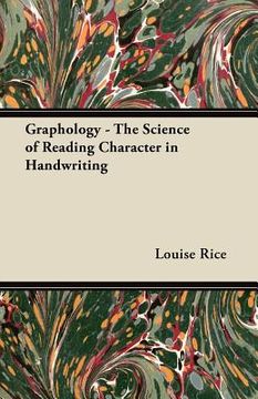 portada graphology - the science of reading character in handwriting